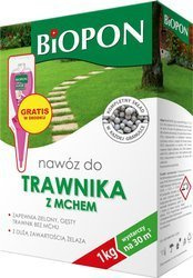 Nawóz do trawnika z mchem 1 kg Biopon