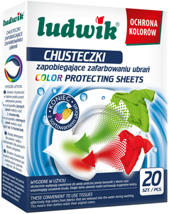 Chusteczki zapobiegające farbowaniu ubrań Ludwik 20 szt.