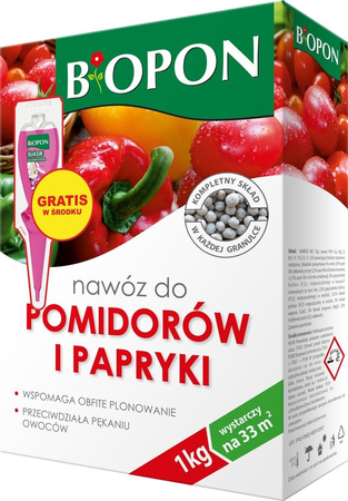 Nawóz do pomidorów i papryk 1 kg Biopon