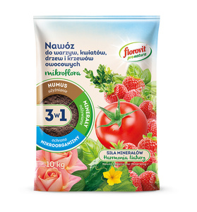 Mikloflora 3w1 nawóz do warzyw, kwiatów, drzew i krzewów owocowych 10 kg Florovit