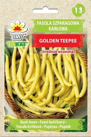 Fasola szparagowa karłowa Golden Teepee 30g - 5szt. Toraf