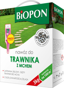 Nawóz do trawnika z mchem 3 kg Biopon